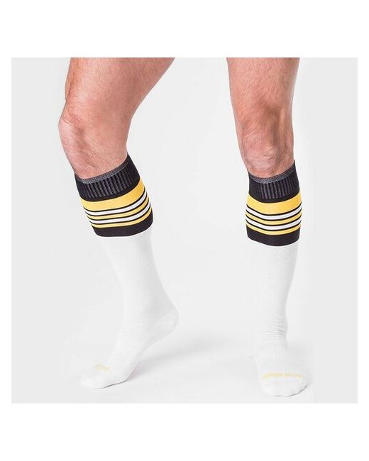 Barcode Berlin Носки гетры Football Socks White/Black/Yellow Размер S