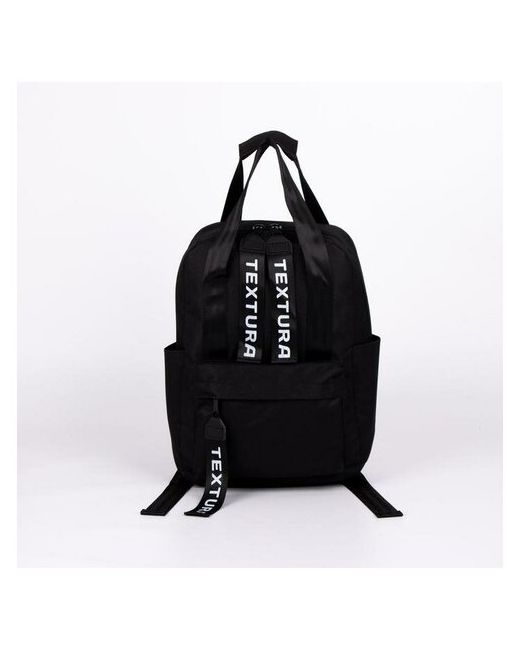 MikiMarket TEXTURA Рюкзак-сумка на молнии чёрный