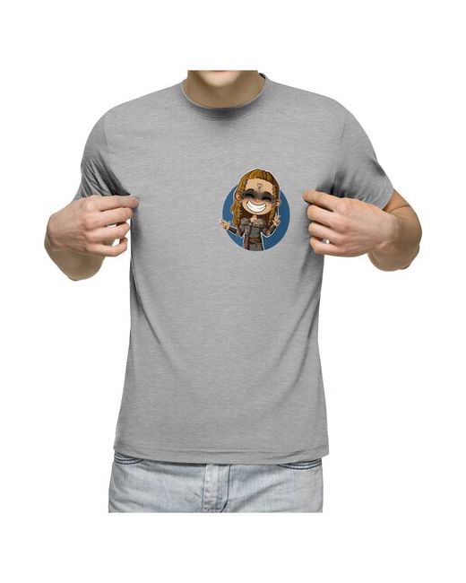US Basic Мужская футболка Девушка викинг M