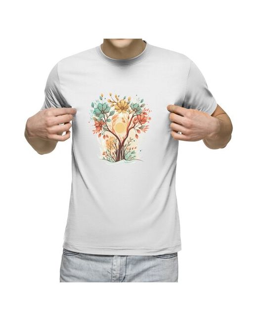 US Basic футболка Цветочное дерево XL