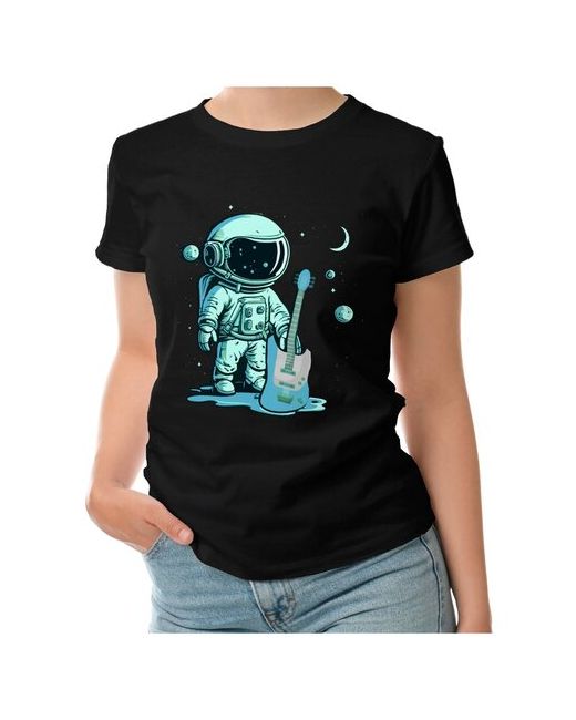 Roly футболка Космонавт с гитарой L темно-