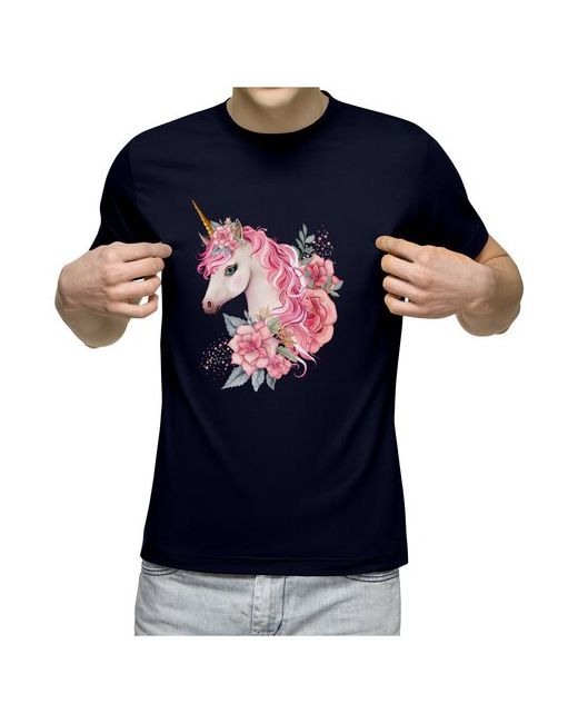 US Basic футболка Единорог розовый XL