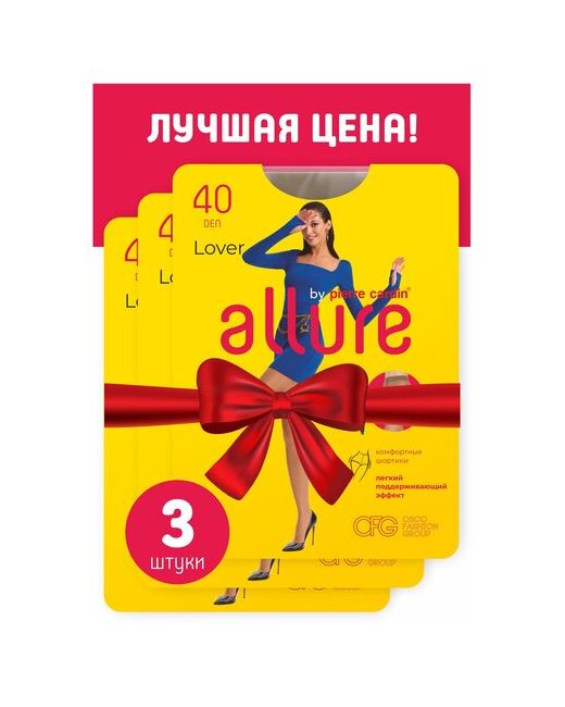 Allure Колготки ALL LOVER 40 nero спайка 3 шт колготки черные