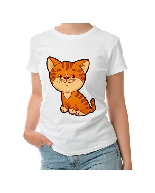Roly футболка Мультяшный рыжий котёнок S
