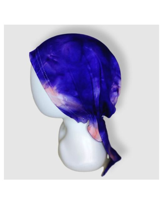 FEDOR accessories бандана косынка на резинке удлинённая принт сине варёнка
