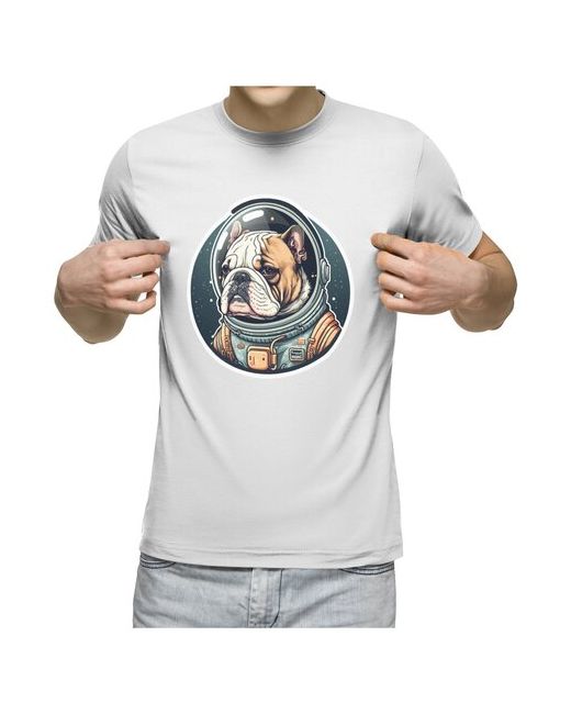 US Basic футболка Бульдог в космосе 2XL темно-