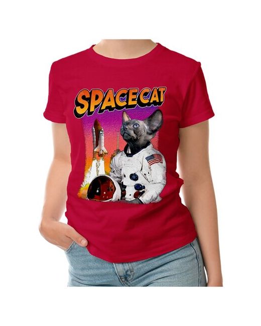 Roly футболка Space Cat Космический кот космонавт M