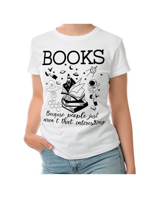 Roly футболка Книги потому что люди не такие интересные S