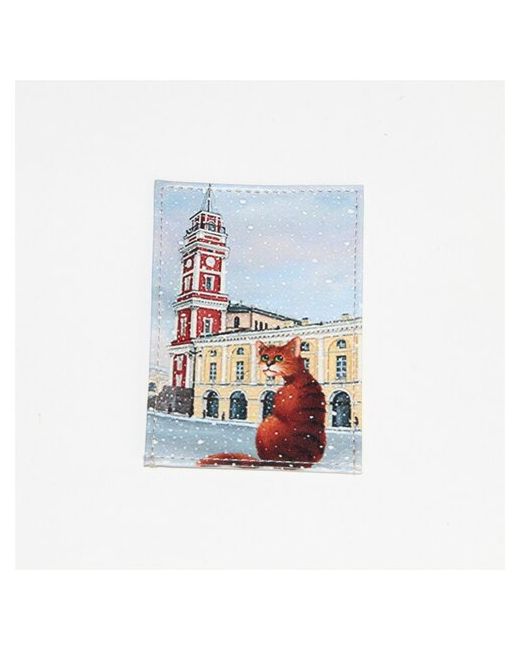 Grand Обложка для проездного 02-048-219 Кот рыжий на площади