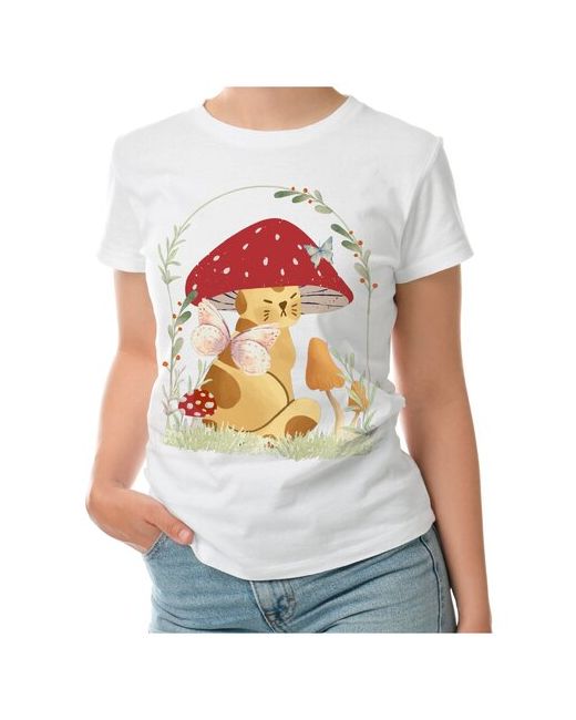 Roly футболка Кошка в шляпке-гриб XL
