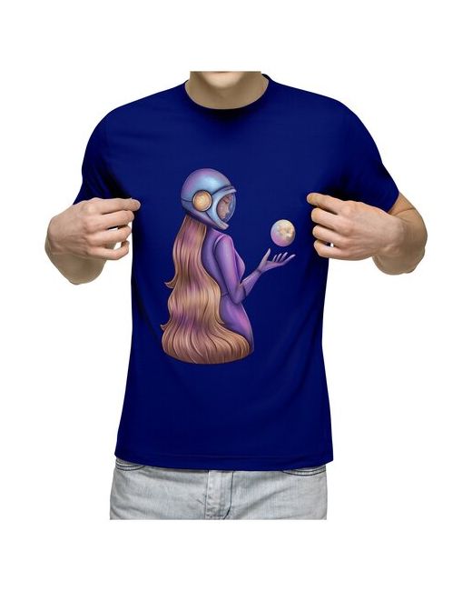 US Basic футболка Девушка в космосе без фона XL