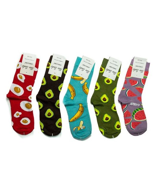 Amigobs Носки с фруктами и едой набор женских носков принтами цветные носки