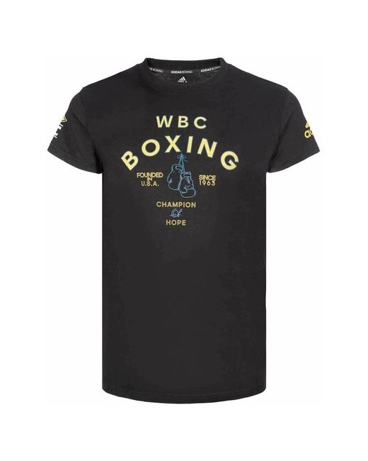 Adidas Футболка WBC Boxing Gloves T-Shirt черная размер M