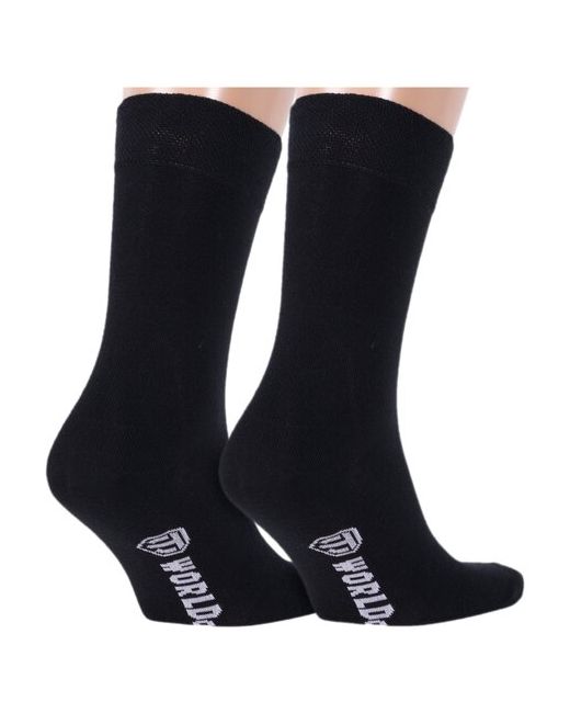 Брестские Комплект из 2 пар мужских носков БЧК рис. 135 черные размер 29 44-45