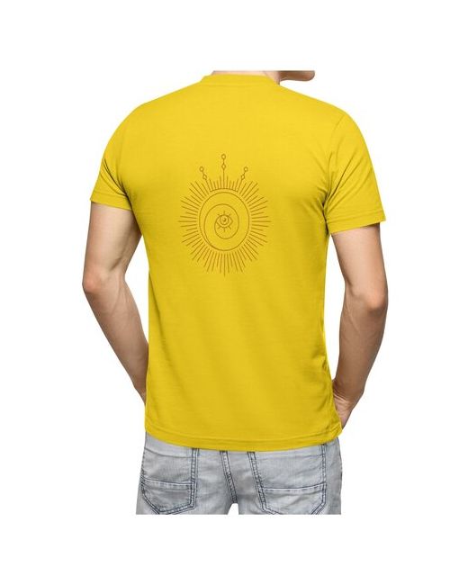 US Basic футболка Солнце в короне стиле бохо S темно-