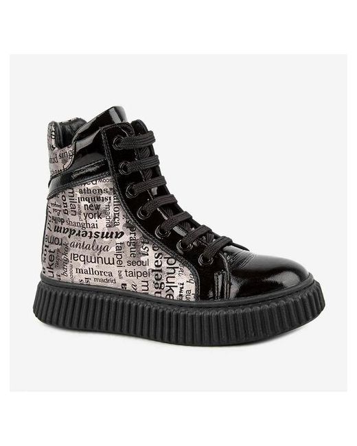 Kapika Ботинки для девочек 53569ут-1 черный размер 31