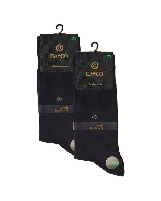 Dayco Носки комплект носков 2 пары бамбук маленький узор сбоку тёплые под костюм р. 41-45