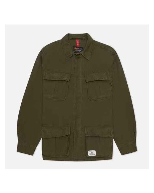 Alpha Industries демисезонная куртка Jungle Fatigue Shirt оливковый Размер L