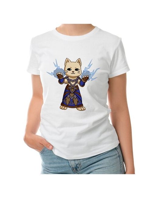 Roly Женская футболка Кот шаман Warcraft L