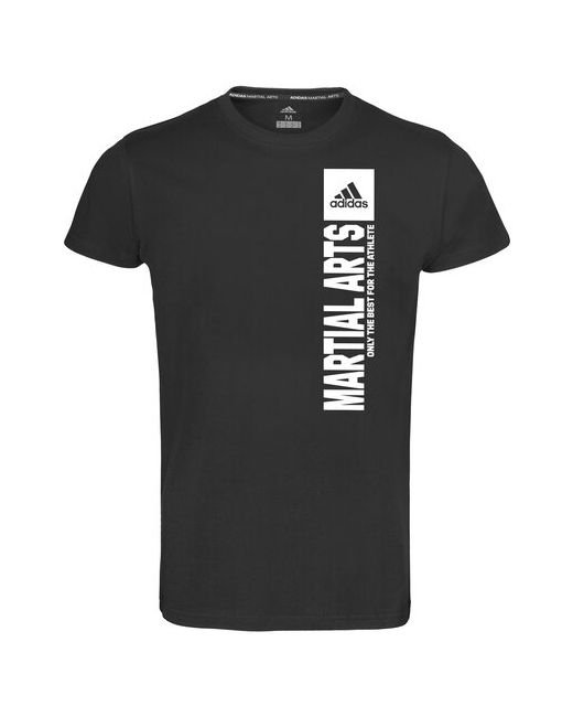 Adidas Футболка Community 21 T-Shirt Vertical Martial Arts черно-белая размер L