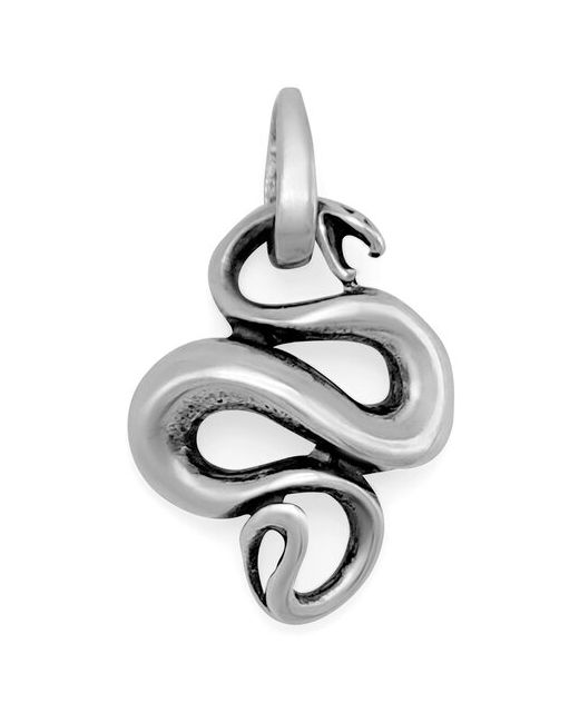 Юмила Подвеска серебряная на шею Змея серебро 925 пробы ювелирное украшение кулон цепочку минимализм.