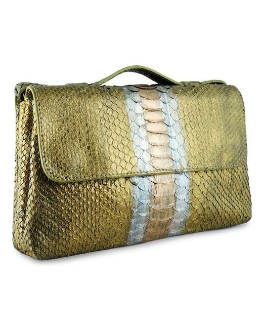 Exotic Leather Эксклюзивная сумка из натуральной кожи питона Gold