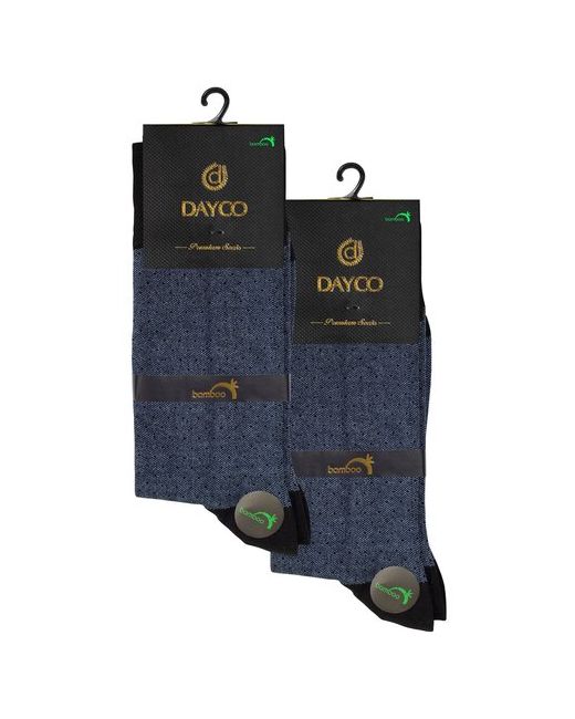 Dayco Носки комплект носков 2 пары бамбук синие рисунок Точки в крапинку тёплые р. 41-45