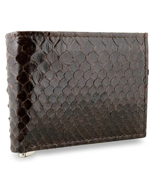 Exotic Leather Кошелек из натуральной кожи питона с зажимом для денег