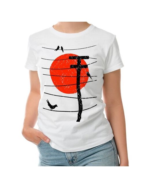 Roly футболка Птицы на проводах и солнце S