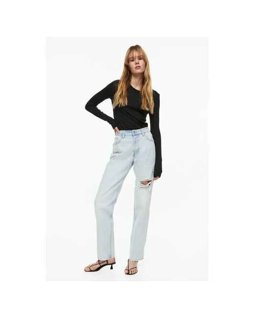 H & M джинсы бойфренды 90-х разноцветный 36