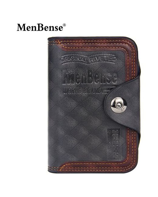 Men Bense кошелек кожаный с гравировкой Портмоне MenBenSe Бумажник для карт из экокожи