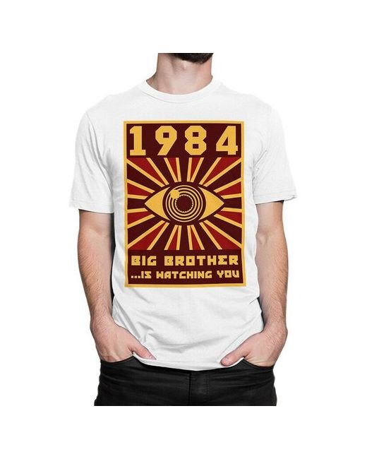 Dream Shirts Футболка с принтом Большой брат наблюдает за тобой Джордж Оруэлл 1984 2XL