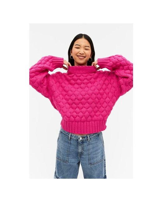 Monki Трикотажный свитер оверсайз разноцветный M