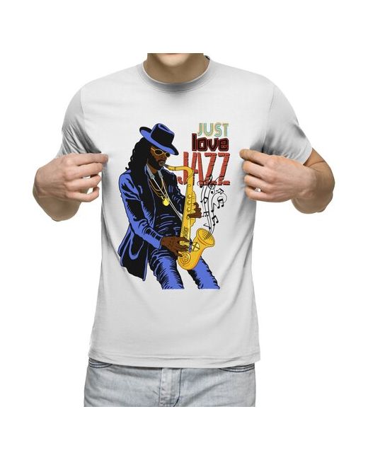 US Basic футболка JAZZ музыкант джаз саксофон M