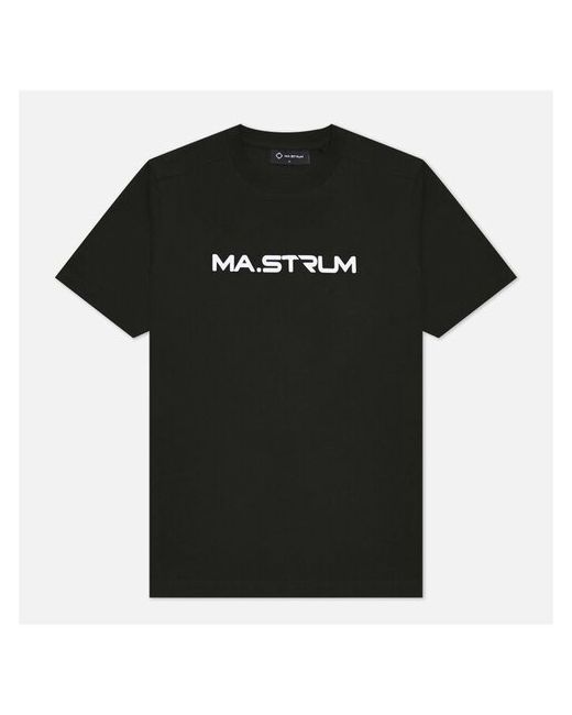 Ma.Strum футболка Logo Chest Print оливковый Размер L