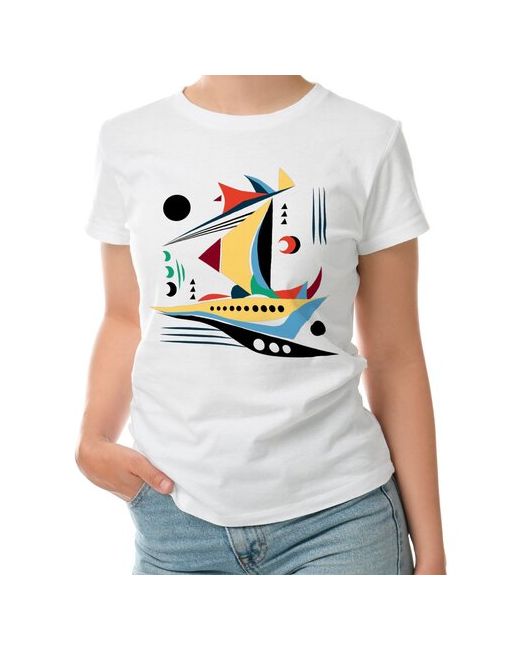 Roly футболка Абстракция. Корабль в стиле Кандинского XL