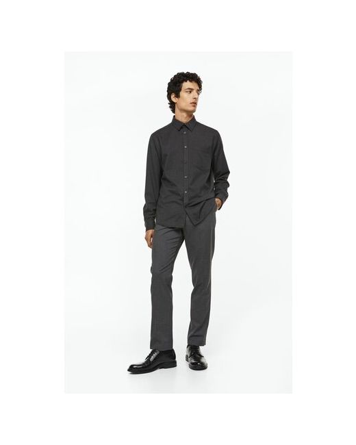 H & M Узкие брюки от костюма темно 54