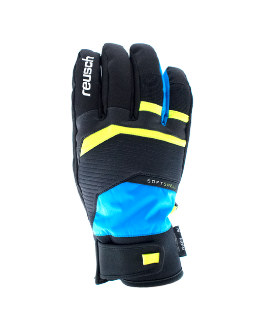 Reusch Перчатки горнолыжные Venom R-Tex Xt Black/Brilliant Blue/Safety Yellow 10