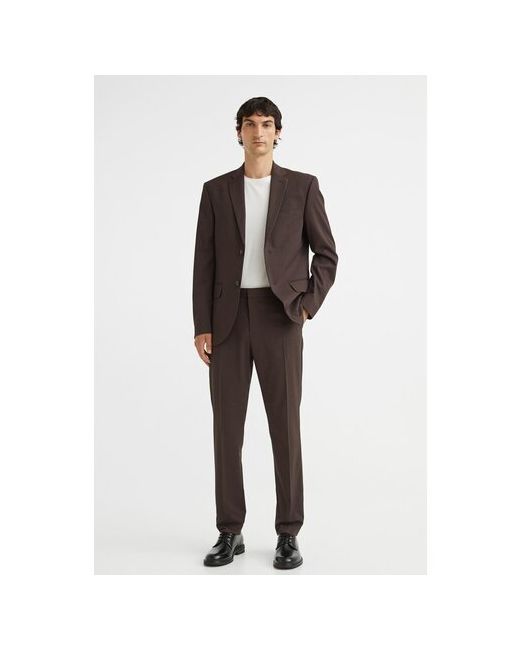H & M Узкие брюки от костюма темно 62