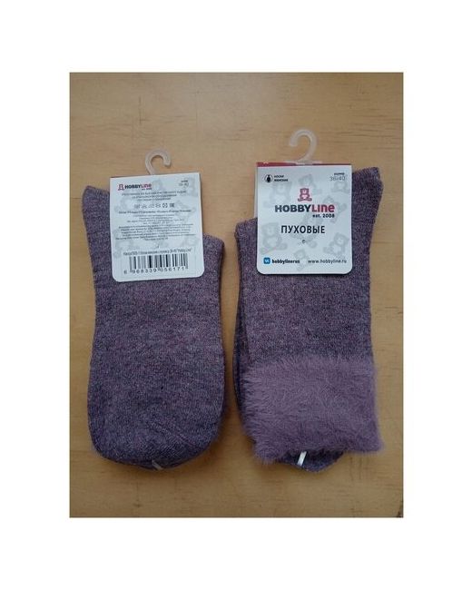 Hobby Line шерстяные носки сиреневые размер 36-40