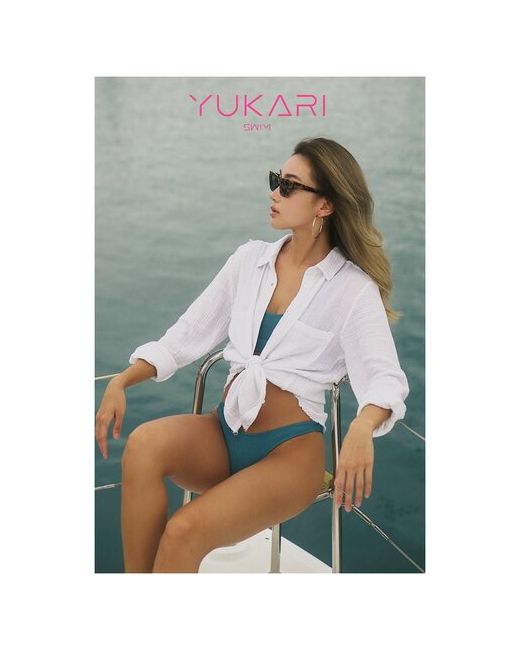 Yukari Swim Пляжная рубашка YUKARISWIM DEVIN в белом цвете 100 хлопок
