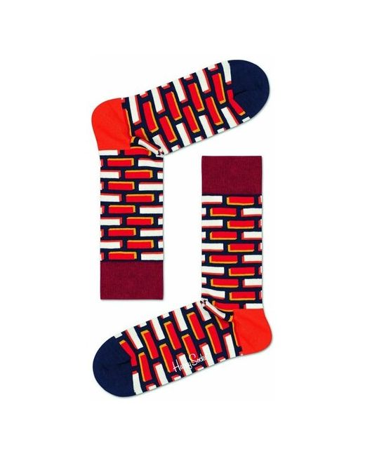 Happy Socks Носки унисекс Brick Sock с цветными кирпичиками