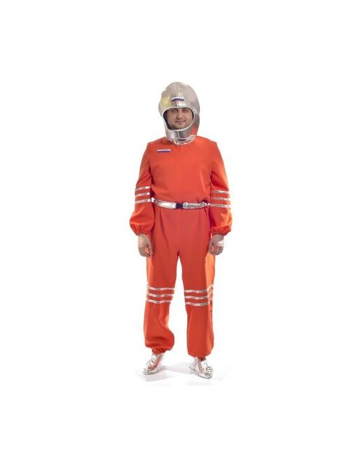 Птица Феникс Карнавальный костюм космонавта в серебристом шлеме
