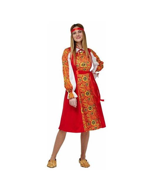 Мой Карнавал Русский народный костюм женский Хохлома взрослый