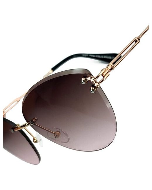 Оптик Хаус Очки солнцезащитные очки для защиты от УФ400 кошачий глаз в металлической оправе