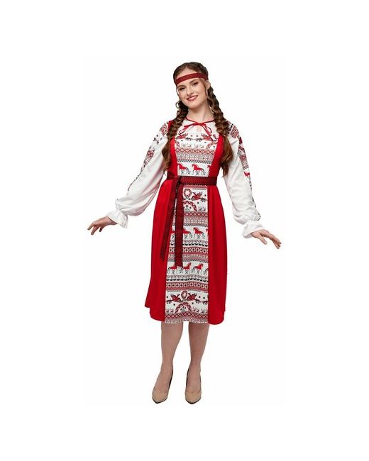 Мой Карнавал Русский народный костюм женский Мезень взрослый