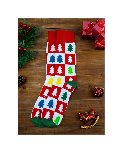 2Beman Носки носки унисекс новогодняя мозаика р.37-43
