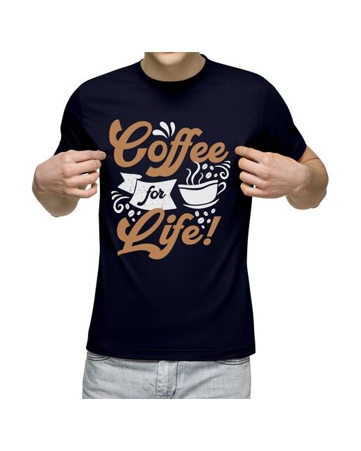 US Basic футболка Кофе на всю жизнь XL темно-