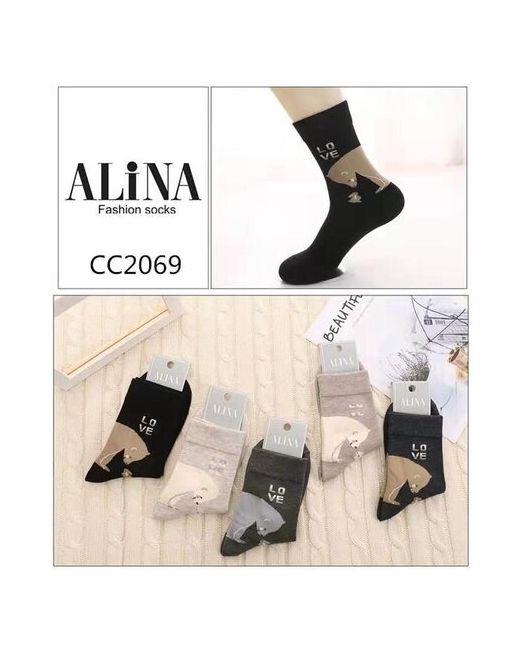 Alina носки из хлопка CC2069 23-25 размер обуви 36-41 Ассорти