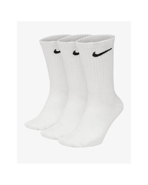 Nike Комплект носков унисекс sx7676-100 белых 42-46 Размер